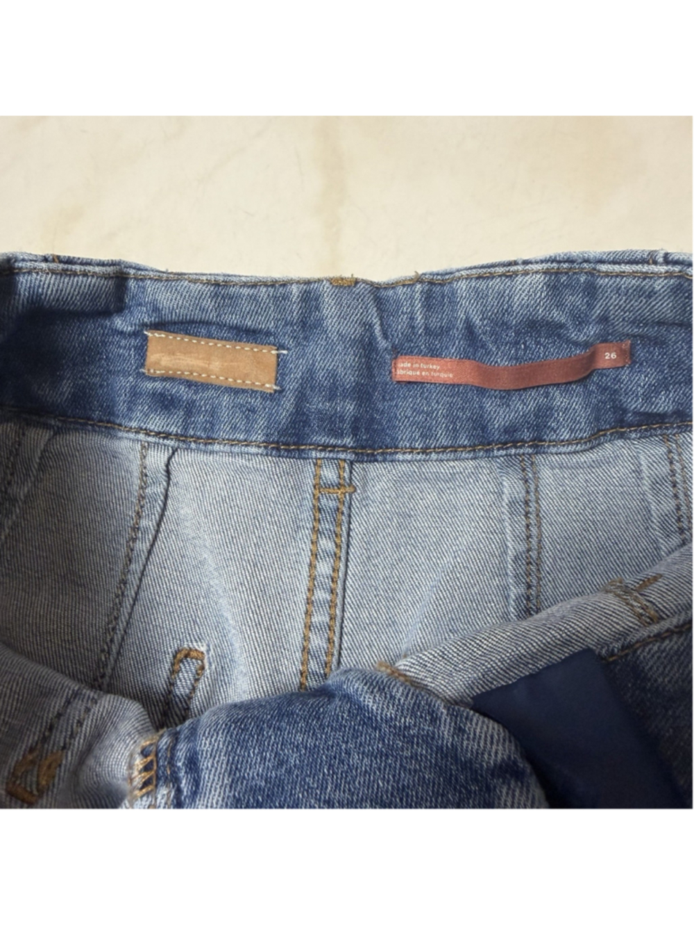 Anthropologie Pilcro The Skipper Wide Leg Crop Jeans Hi-Rise 26 Patch Pocket - Picture 9 of 11